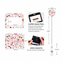 Giá đỡ thẻ đeo bằng nhựa ABS, chủ đề Y tá - Vật tư y tế bền chắc, phù hợp cho bác sĩ, y tá, tình nguyện viên và nhân viên - Lý tưởng cho việc nhận dạng và tổ chức nơi làm việc, giá đỡ thẻ ID y tá, hộp đựng thẻ đeo, phụ kiện làm việc cho y tá, cuộn dây đeo thẻ có thể thu gọn, thẻ tên. - màu hồng nhạt - Xem 9