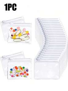 1pc Portable Pill Box, Three-Compartment Portable Pill Box, Large Capacity Pill Box, Portable Jewelry Pill Box, Portable Pill Box, Personalized Creative Gift, Pill Dispenser, Small Pill Box, Suitable For Travel Activities, Storage Bag, Pocket, Uniquely Designed Decorative Travel Organizer, Medicine Organizer - Multicolor - View 15