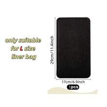 2025款托特包收纳内胆包，多口袋毛毡手提包收纳袋，带拉链、杯架，旅行必备 - 黑色 - 查看 8