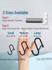 S-Shaped Swivel Handbag Hooks, Closet Organizer Hooks, Anti-Drop Design With Safety Lock, Suitable For Hanging Handbags, Thickened Durable, Available In Gold, Grey, White, Black - Multicolor - View 7