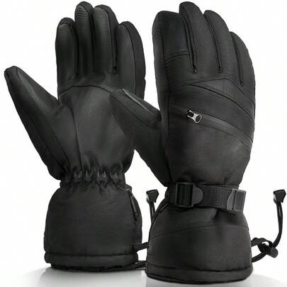 Winter Waterproof Ski Gloves Men Insulated Snowboard Hiking Cold Weather Outdoor Work Gloves - L