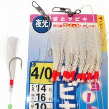10Hooks Sabiki Bait Rig, Sea Fishing Hooks, Mackerel Lures Hooks, Freshwater & Saltwater Fishing, Fishing Tackle For Mackerel, Small Jacks, Bass, Flathead, Whiting, Snapper, Trevally, Hairtail, Golden Bass - White - View 7