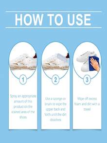 Multi-Function Whitening Shoe Cleaner, Oxidizing & Decontaminating Agent, Suitable For White Shoes