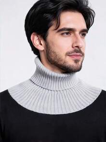 1 pieza Cuello de punto, unisex, cuello decorativo de punto versátil, protección de cuello para otoño e invierno, regalo de vacaciones, regalo de cumpleaños, regalo del Día del Padre, regalo de pareja. - Multicolor - Ver 6
