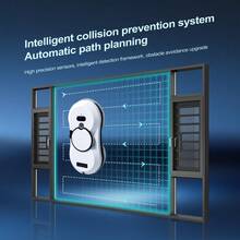 PuRuiKai 自动机器人擦窗器，智能家居玻璃窗清洁设备，电动擦窗机器人 - 美規A型插(110-127V) - 查看 6