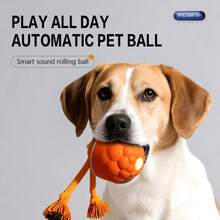 Interactive Dog Toy, Touch Sensing Moving Dog Ball, Automatic Rolling Ball Toy (Suitable For Puppies/Medium Dogs), Sound-Emitting Rolling Fun Ball, Durable Chew Toy, USB Rechargeable, Indoor Pet Rolling Game, Suitable For Small/Medium Dogs, Relieve Boredom And Stimulate Chewing Interest - Multicolor - View 3