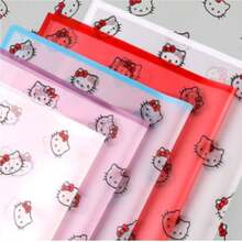 SANRIO 1张/10张/20张 Holly Kitty 魔边哑光纸,小猫花卉包装纸,猫头花卉防水包装材料,适用于情人节、生日、返校季、母亲节、派对、礼物、聚会、花束包装、礼品包装、家居装饰、派对装饰、婚礼、玫瑰、鲜花、墙面装饰、花束、房间装饰、春季装饰 - 彩色 - 查看 5