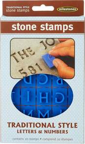 Midwest Products Traditional Letters And Numbers Stepping Stone Stamps (905-20510) - 玫瑰金 - 查看 2