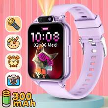 Đồng hồ thông minh trẻ em mới, phù hợp cho trẻ từ 3-14 tuổi, với các trò chơi giáo dục, màn hình cảm ứng, camera, trình phát nhạc/video, máy đếm bước chân, dây đeo silicon thể thao màu tím, chức năng báo thức, đồng hồ tương tác dành cho thanh thiếu niên, quà tặng Giáng sinh. - Nhiều màu - Xem 3