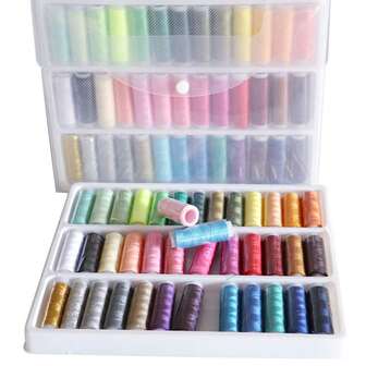 39 färger broderisytråd, korsstygnstråd, lämplig för polyestersytrådsset, klädmärkestillbehör