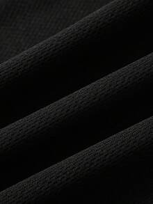 3pcs Men's Summer Sports T-Shirt Set, Reflective Shoulder Print, 2-In-1 Shorts, Breathable Fabric, Suitable For Fitness, Outdoor Activities And Daily Wear - Black - View 8