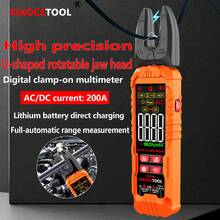 XC216 非接触式钳形表 LED 显示屏交流电流万用表 NCV 感应专业工具