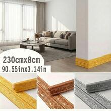 1 rouleau de 2,3 m/90,6 pouces de ruban de bordure à motif, moulure de couronne, cadre de papier peint pour la maison, bandes décoratives pour les coins de plafond et de salon, garniture de plinthe