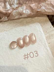 MISS SHAKA 10毫升月光芭蕾系列粉色闪粉猫眼甲油胶，亮泽裸粉色闪粉甲油胶，圣诞美甲用品 - 彩色 - 查看 22