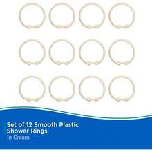 KN61224 Shower Rings, 12 - Pack - Crema - Ver 7
