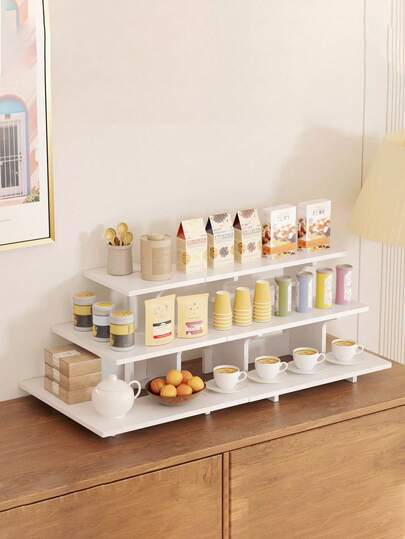 1 pièce Support de présentoir de bureau, présentoir portable en forme d'échelle pour la présentation de fête, d'aliments, de gâteaux et de boissons