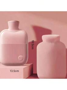 Water-Filled Plush Hot Water Bottle, Anti-Explosion Foot Warmer & Bed Warmer, Cute Hand Warmer - Multicolor - View 18