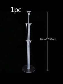 1 Set 70cm 7-Piece Balloon Tabletop Stand, Adhesive, Suitable For Wedding, Dining Table, Graduation, Scene Decoration, Party, Birthday (Balloons Not Included)