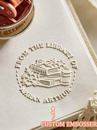 1pc Custom Embosser Stamp, Suitable As Children's Gift,Multi-Functional,Ornamental,Letter,Stylish,Modern,Colorful,Cute,Adorable,Casual,Custom,Personalised,Unique,Customized,Ideal Gifts For Him,Ideal Gifts For Her,Multi-Functional,Ornamental,Letter,Stylish,Modern,Colorful,Cute,Adorable,Casual,Custom,Personalised,Unique,Customized,Ideal Gifts For Him,Ideal Gifts For Her,Customized Kids Growth Souvenirs