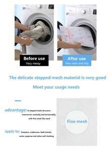 1pc Thickened Underwear Laundry Bag, Fine Mesh Set, Bra Care Bag, Mesh Anti Deformation Large, Medium And Small Mesh Bag - Multicolor - View 4