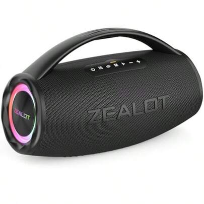 Bluetooth Speaker - 80W Portable Wireless Speaker With Booming Bass IP67 Waterproof DSP Wireless PowerBank Bluetooth 5.2 Power Bank - Ideal For Outdoor Camping Beach Party