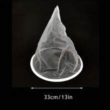 1/2pcs 13-Inch/33cm Beekeeping Funnel - Easy To Use, Durable Nylon Material, No Battery Required - White - View 3