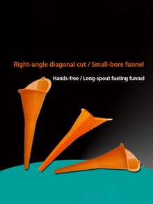 1pc Long Spout Hands-Free Funnel, Automotive Motorcycle Oil Fuel Additive Small Diameter Thick Funnel