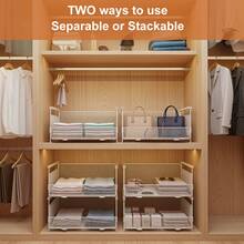 3-Pack Stackable Metal Storage Drawers – Pull-Out Organizer Baskets For Kitchen, Bathroom & Office Cabinets - White - View 4