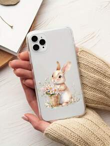 2pcs Spring Rabbit & Floral Easter Bunny DIY UV DTF Transfer Stickers, Suitable For Crafts, Journals, Glass Cups, Coffee Mugs, Vases, Laptops, Phone Cases, Greeting Cards, Illustrations, Scrapbooks, Decorative Transfers, Home Decor, 6.8cm - Multicolor - View 8