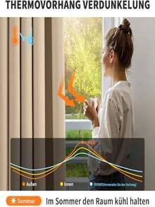 225cm X 225cm (140cm Wide) Blackout Curtains With Eyelets, Soft & Elegant, Suitable For Room Darkening, Living Room Curtains, Beige Color (180g/Pc Fabric)