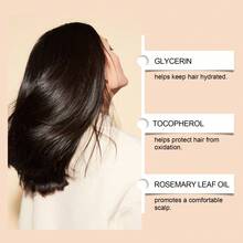 Hoegoa Hair Care Essential Oil, Deeply Gently Nourishing Hair Soothing Scalp Discomfort Refreshing Non-greasy Light Skin-Friendly Keeping Hair Shiny Beautiful Repairing Frizzy Hair Dry Hair Care Essential Oil - Blanco - Ver 7