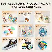 12/48/60/80 Colors Acrylic Marker Pens, Water-Based Art Markers For Students, Anime, Drawing, Coloring, Graffiti