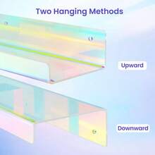 12 Pack Acrylic Shelves Wall Organizer And Storage, 15 Inch Display Shelf Figure, Perfume, Bookshelf Bedroom, Nursery, Room, - 4 + Ánh kim - Xem 6