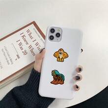 50张趣味霓虹风格抽象动物贴纸 Tung Tung Sahur 意大利脑残动物卡通贴花行李箱手机汽车DIY礼物 - 彩色 - 查看 5