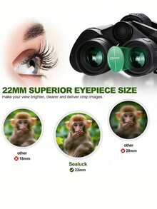 Ống nhòm cầm tay độ phóng đại cao, độ nét cao, làm bằng chất liệu ABS - Món quà Giáng sinh hoặc sinh nhật tuyệt vời dành cho bạn trai hoặc bố, thích hợp cho cắm trại, tham quan, sự kiện thể thao, hòa nhạc và săn bắn. - Nhiều màu - Xem 3