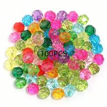 20-200 hạt acrylic tròn, nhiều màu sắc, bóng, dùng làm hạt đệm rời cho việc làm trang sức DIY như vòng tay, dây chuyền, bông tai. - phần tròn - Xem 15