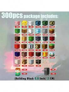 150/300片磁性积木 - 儿童磁，磁性积木，可堆叠磁铁，STEM教育玩具，适合男孩女孩，3岁以上儿童生日礼物 - 彩色 - 查看 7