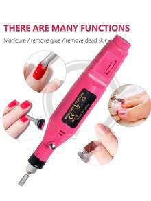美甲工具套装，美甲沙龙套装，UV美甲灯，凝胶指甲油烘干机，电动美甲钻，低噪音卸甲液，电动美甲钻头，美甲钻打磨带，角质推，角质钳，指甲锉，手指分离器，指甲及足部护理套装 - 沙龙级家用完美之选，美甲爱好者的必备工具，完美的美甲礼物。 - 彩色 - 查看 7