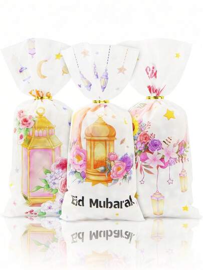 50pcs Semi-Transparent Glass Paper Plastic Bags, Kitchen Packaging Bags, Glass Paper Bags Stickers, Suitable For Cake, Chocolate, Candy, Snack Packaging, Suitable For Baking Party Supplies, Transparent Cookie Bags, Baking School Supplies Food Bags, Suitable For Candy And Chocolate