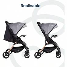Bebesit Carriola City Cochecito Compacto Multi Posiciones de Reclinado Moisés Convertible Cinturón de  de 5 puntas Confort para BebésBaby Strollers - Negro - Ver 5