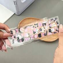 100个随机透明自粘OPP袋，玻璃纸袋，透明小塑料袋，迷你礼品包装袋，适用于珠宝、糖果、卡片等。 - 無色 - 查看 7
