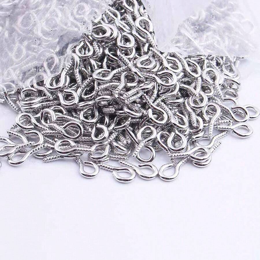 100pcs Tiny Mini Eye Pins For Jewelry Making DIY Pendants Handmade Jewelry Findings Screw Eyes Threaded Hook - Sheep's Eye - View 1