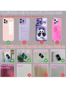 3pcs/1pc Silicone Phone Anti Slip Suction Cup Silicone Suction Cup Self-Adhesive Tape Suction Cup Sticker Phone Anti Slip Sticker Mobile Power Supply Back Sticker Suction Cup Double-Sided Suction Cup Holder - Multicolor - View 11