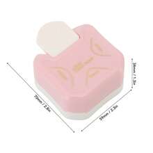 Versatile 3-In-1 Corner Cutter: R4mm, R7mm And R10mm Round Punch For Cardstock, Photos And Scrapbooks. - Pink - View 12