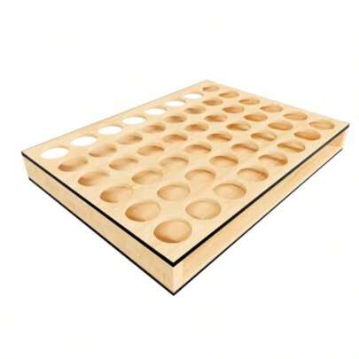 Wooden 48 Box Small Paint Tray
