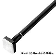 可调节伸缩杆 - 不锈钢材质，塑料端头，无需钻孔即可轻松安装，适用于浴帘、窗帘、门帘、衣物收纳和阳台晾晒，银色、黑色和白色可选，浴室装饰 - 彩色 - 查看 21