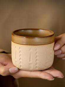Vintage Ceramic Espresso Cup - Japanese Tea Cup, Suitable For Home Or Office, Ideal Gift For Ramadan Or Eid, Hand Wash Only