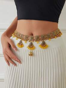 1pc Bohemian Style Tassel Waist Chain, Suitable For Beach Vacation And Daily Wear - Tassel Waist Chain - View 30