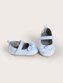 Infant Toddler Shoes, 0-1 Years Old, 3-6-9 Months, 100 Days To 1 Year Old, Infant Denim Princess Soft Bottom Toddler Shoes, Spring/Autumn - Baby Blue - View 5