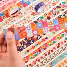 35 Rolls Washi Tape Set, Colorful Cute Floral Writable Decorative Tapes Scrapbooking And Journaling, Junk Journal Supplies, Bullet Journaling Women 5 - 30mm Wide 9.84ft Long/Roll - Colorful Dream - View 8